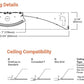 Metalux 22CZ-LD5-24SE-UNV-L830-CD1-U 2'x2' Cruze LED, 2400 Lumens Standard Efficacy, 120-277V, 3000K, 0-10V Dimming, 1 Driver
