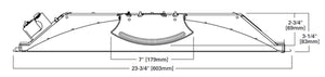 Metalux 22CZ-LD5-24-S-UNV-L835-CD1-U 2'x2' Cruze LED, Smooth Lens, 2400 Lumens, 120-277V, 3500K, 0-10V 1%-100% Dimming