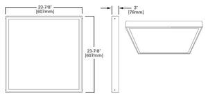 Metalux FPXSURF22 Surface Mount Kit for 22FPX