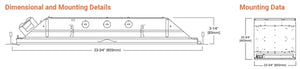 Metalux 22GR-LD5-32-F1-UNV-EL14W-L835-CD1-U 2'x2' LED Recessed Troffer, 3200 Lumens, 120-277V, 80 CRI, 3500K, 14W Emergency Battery Pack, 0-10V 10-100% Dimming
