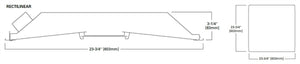 Metalux 22RLN-LD5-25-UNV-L835-A3/8-4/18GDIM-CD1-U 2'x2' LED Recessed Specification Grade Rectilinear Shielding, 2500 Lumens, 120-277V, 3500K, 3/8" Flex with 0-10V Dimming Leads, 0-10V Driver, Unit Pack