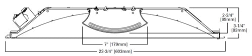 Metalux 24CZ-LD5-40-UNV-L830-CD1-U 2'x4' Cruze LED, Smooth Lens, 4000 Lumens, 120-277V, 3000K, 0-10V 1%-100% Dimming
