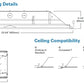 Metalux 24GR-LD5-48-F1-UNV-EL14W-L835-CD1-U 37.4W 2'x4' LED Recessed Troffer, 4800 Lumens, 120-277V, 80 CRI, 3500K, 0-10V 10%-100% Dimming with Emergency Battery Back up