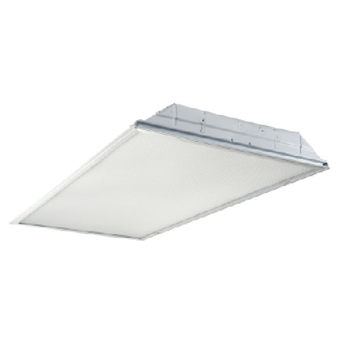 Metalux 24GRFA-LD5-42-F1-UNV-L830-HCD1-U 2'x4' LED Recessed Troffer, Flush White Extruded Aluminum Door, 4200 Lumens, 0.095" Shielding, 120-277V, 80 CRI, 3000K,  1%-100% 0-10V Dimming
