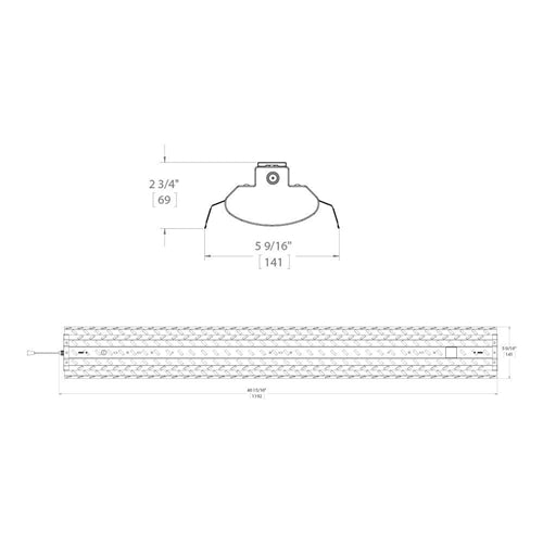 Metalux 4SHP4040PC 48" Shoplight LED, 4153 Lumens, 4000K, 120V