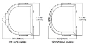 Metalux 4SWLED-48HL-LW-UNV-EL14W-L840-CD1-U 4' Surface and Wall LED Light, 4800 Lumens, Full Frost Lens Wide Optic, 120-277V, 14W Emergency Battery Pack, 4000K Color Temperature, 0-10V Dimming, 1 Driver