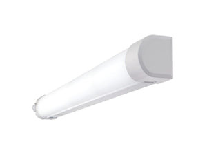 Metalux 4SWLED-80HL-LW-UNV-L835-CD1-U 4' Surface and Wall LED Light, 8000 Lumens, Full Frost Lens Wide Optic, 120-277V, 3500K, 0-10V Dimming, 1 Driver