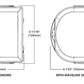 Metalux 4SWLED-80HL-LW-UNV-L835-CD1-U 4' Surface and Wall LED Light, 8000 Lumens, Full Frost Lens Wide Optic, 120-277V, 3500K, 0-10V Dimming, 1 Driver
