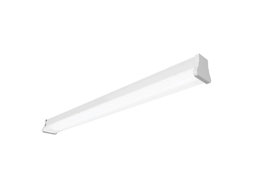 Metalux 8TMB-12SL-RND-UNV-L840-CD2-EL14W-U 8' MicroBay Linear LED Light, 1200 Lumens, Round Lens, 120-277V, 80 CRI, 4000K, 0-10V Dimming to 10%, 14W Emergency Battery Pack