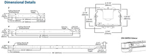 Metalux 8TSNLED-LD5-80SL-UNV-L840-CD1-U 8" linear LED Striplight, 8000 Lumens, 120-277V, 80 CRI, 4000K, 0-10V Dimming