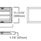 Metalux 14CGTS-L3C3 1'x4' LED Backlit Panel, Selectacble Lumens, Selectable CCT 3500K/ 4000K/ 5000K