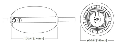 Metalux EBP-RM40R 40W Emergency LED Driver for UHBS Selectable High-Bay, 100-347V AC