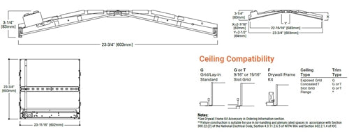 Metalux 22EN-LD2-25-UNV-EL7W-L840-CD1-U 2' x 2' Troffer LED Module Specification Grade Troffer, 2500 Lumens, 120-277V, 7W Emergency Battery Pack, 4000K, 0-10V Dimming Driver, Unit Pack