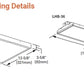 Metalux LHB-24-UNV-L850-CD-U 172W LED Linear High Bay Lensed, 24000 Lumens, 120-277V, 5000K, 0-10V Dimming