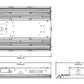 Metalux LHBS-1218-UNV-L84050-U Linear Lensed High Bay, 12000 and 18000 Selectable Lumens, 120-277V, 4000K and 5000K CCT Selectable, 0-10V Dimming Driver