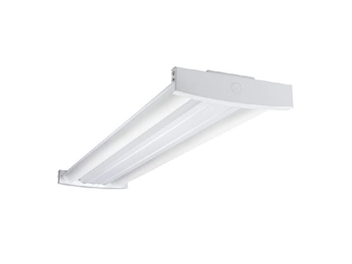 Metalux OHBL-72SE-MCL-UNV-L840-EL20W-CD-U 4' LED High Bay, 72000 Lumens, Standard Efficacy, Medium Clear Distribution, 120-277V, 80 CRI, 4000K, Emergency Battery Pack, 0-10V Dim
