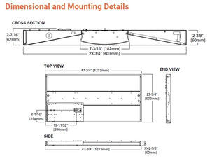 Metalux 24RTC4835 38W 2' x 4' LED Recessed Troffer, 3500K, 4921 Lumens