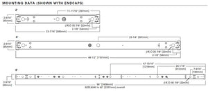 Metalux 2SLSTP1040DD-120V 11W 2' Linear LED Striplight, 1000 Lumens, 4000K, Phase Cut Dim to 10%