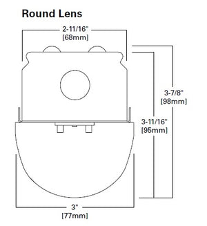 Metalux 4SNLED-LD5-58SL-LW-UNV-L840-CD1-U 4' Linear LED Striplight, 55W, Round Full Frosted Wide Lens, 5920 Lumens, 3500K