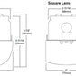 Metalux 4SNLED-LD5-46SL-LC-UNV-L835-CD1-U 35W 4' Linear LED Striplight, Round Clear Lens, Narrow, 4600 Lumens, 3000K, 0-10V Dimming