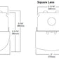 Metalux 4SNLED-LD5-41SL-LW-UNV-L840-CD1-U35W 4' Linear LED Striplight, Round Full-frost Lens, Wide, 4100 Lumens, 4000K, 0-10V Dimming