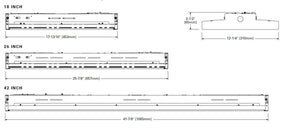 Metalux SPHB-1224SE-M-UNV-L84050-CD-U 18' LED Selectable Linear High Bay, Selectable 12000/18000/24000 Lumens, Standard Efficacy, 120-277V, Low-Glare Medium, 80 CRI, Selectable CCT 4000K/5000K, 0-10V Dimming Driver