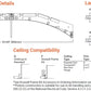 Metalux 22SR-LD2-29-C-UNV-L840-CD1-U 2'x2' SkyRidge LED, WaveStream, 2900 Lumens, 85 CRI, 4000K, UNV 0-10V 1%-100% Dimming