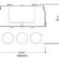 Metalux 8TSSF-232-UNV-EB81-U 8' Tandem Standard Strip, 2 Lamp, Electronic Ballast, T8, Flip-up Sockets