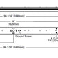 Metalux 8ST2L8050R 81W 8' LED Striplight, Double Lens, 120-277V, Non-Dimming, 5000K, 9412 Lumens