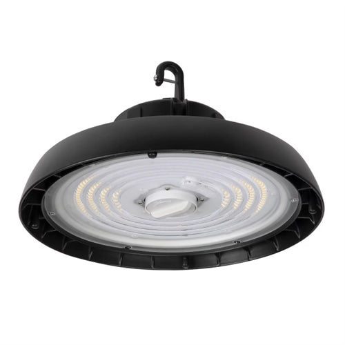 Metalux UHBS-1218-MV-L84050-BLK 80/100/120W LED Round High Bay, 4000K/5000K Selectable CCT, Selectable Lumens, 120-347V, 0-10V Dimming, Black