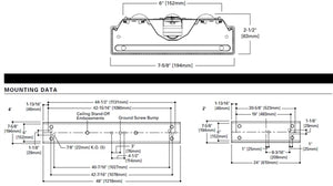 Metalux 4WNLED-LD4-32SL-F-UNV-1830-CD1-U 4' Utility LED Wraparound, 3200 Lumens, 120-277V, 3000K Color Temperature, 0-10V Dimming Driver