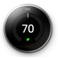 Nest T3008US Learning Thermostat 3rd Generation, Stainless Steel