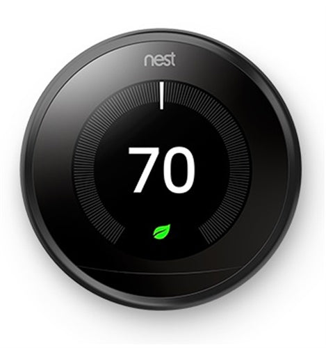 Nest T3016US Learning Thermostat 3rd Generation, Carbon Black