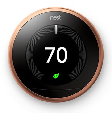 Nest T3021US Learning Thermostat 3rd Generation, Copper