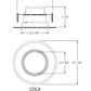 Prescolite CDL6-8L30KA WH 6" Recessed LED Downlight, 763 Lumens, 90 CRI, 3000K, ELV Dimming, 120V, White Trim
