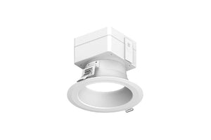 Prescolite LBRST-4RD-M-LSSL-CS9-WH-34 4" Round LED Downlight, 120-277V, Tri-Dim 0-10V to 1% and ELV/Triac Phase to 5%, Switchable 750/1100/1500 Lumens, Switchable CCT 2700/3000/3500/4000/5000K, 90 CRI, White