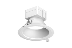 Prescolite LBRST-6RD-M-LSML-CS9-WH 6" Round LED Downlight, 120-277V, Tri-Dim 0-10V to 1% and ELV/Triac Phase to 5%, Switchable 1100/1500/2500 Lumens, White, Switchable 2700/3000/3500/4000/5000K, 90CRI