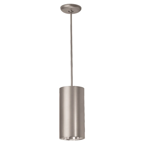 Prescolite LCC6LED-P-10L-35K-8-WFL45-WC-WH 6" Pendant Mount LED Cylinder , 1000 Lumens, 80+ CRI, 0-10V Dimming, 45 Degree Cutoff, Painted White Cone Reflector, Matte White Finish