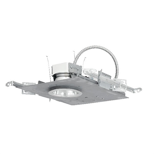Prescolite LF4SL-4LFSL-15L-35K8-WW 4" Housing Lens Standard Lumen Downlight, Semi Diffuse Clear Alzak, 1500 Lumen Module, 3500K Color Temperature, 80 CRI, White