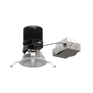 Prescolite LFR-4RD-T-SH-WTAML 4" Round Downlight Trim Assembly, Non-Conductive Shower Trim, White Trim and Flange, Acrylic, Micro-Prism Lens