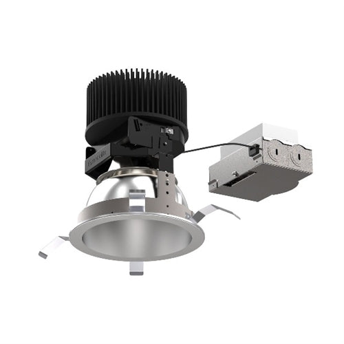 Prescolite LFR-6RD-M-15L40K8-WD-DM1-EM 6" LED Round Downlight Fixture Module for Direct Install, 1500 Lumens, 4000K, 80 CRI, Wide Distribution, 0-10V Dimming to 1%, Emerygency Battery Pack with Remote Test Swtich