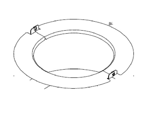 Prescolite LFR-6RD-H 6" Housing Frame, New Construction, Non-IC