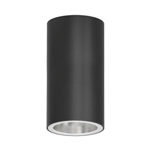 Prescolite LTC-6RD-W10L40K9WD-DM1-WC-BA 6" Round Downlight Cylinder, Wall Mounting, 1000 Lumens, 4000K, 90 CRI, Wide Distribution, 0-10V Dimming to 1%, Painted White Cone and Flange Reflector, Brushed Aluminum Cylinder