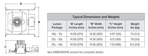 Prescolite LTR-4RD-T SL-30K-9-WD-SS 4" Round Downlight Light Engine/Trim Assembly, Standard Lumen, 3000K, 90 CRI, Wide Distribution, Semi-Specular Reflector