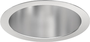 Prescolite LTR-6RD-T-SL40K8WD-SSWT 6" Round Downlight Light Engine/Trim Assembly, Standard Lumen, 4000K, 80 CRI, Wide Distribution, Semi-Specular Finish, White Flange