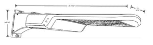 RAB A17-4T100 100W LED Area Light, 5000K (Cool), 13928 Lumens, 70 CRI, 120-277V, Type IV Distribution, Dimmable Bronze Finish
