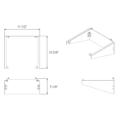 RAB A22-150/200HSW House side shield fpor A22 series, White