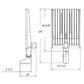 RAB A22-320 320W/280W/250W Field Adjustable LED Area Light, 34478-44898  Lumens, 80-84 CRI