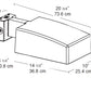 RAB AJF84XQT/PC2 84W Compact Fluorescent AJ Wall Mount Area Light, 277V Photocell, 12000 Lamp Life, Type II Distribution, Bronze Finish