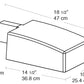RAB AJSN50/PC 50W High Pressure Sodium AJ Pole Mount Area Light, 120V Photocell, 24000 Lamp Life, Type II Distribution, Bronze Finish